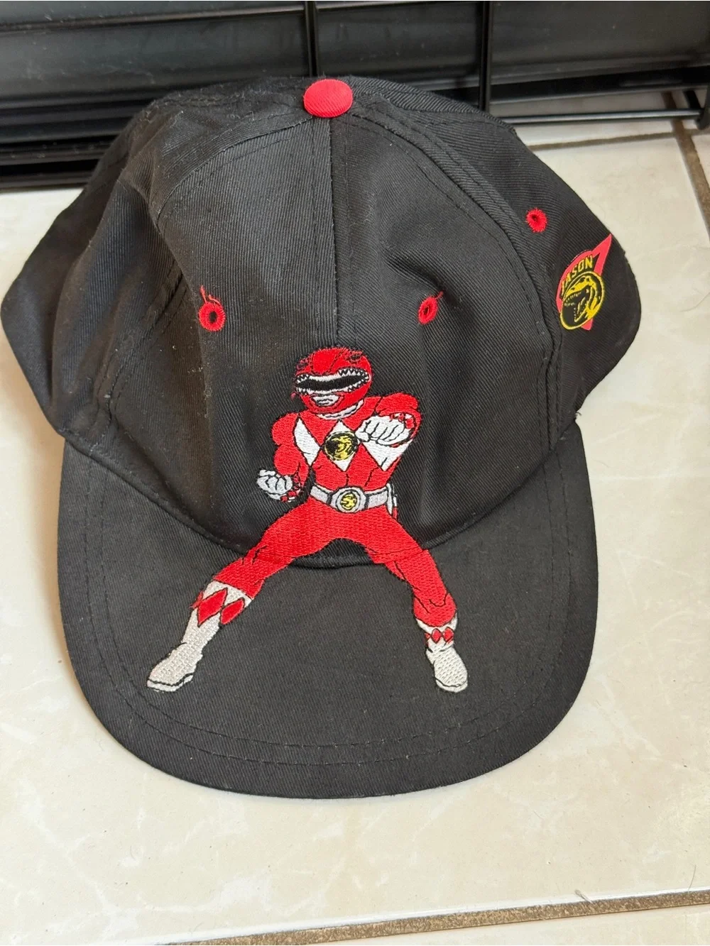 Vintage 1994 Mighty Morphin Power Rangers Red Ranger Jason Snapback Hat Cap